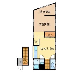 浦上車庫駅 徒歩20分 2階の物件間取画像